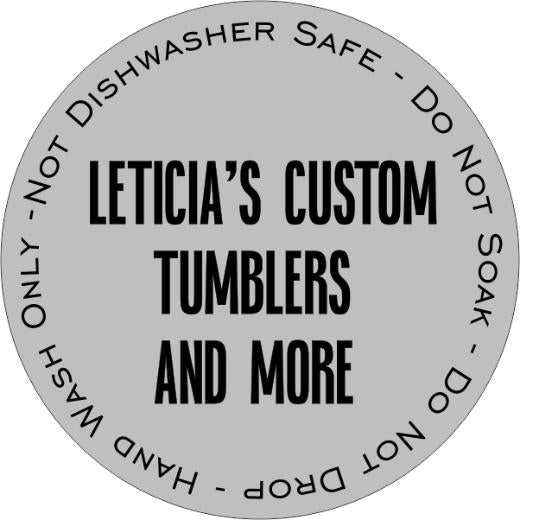 Two toned circle care tags Silver/Black SET of 20