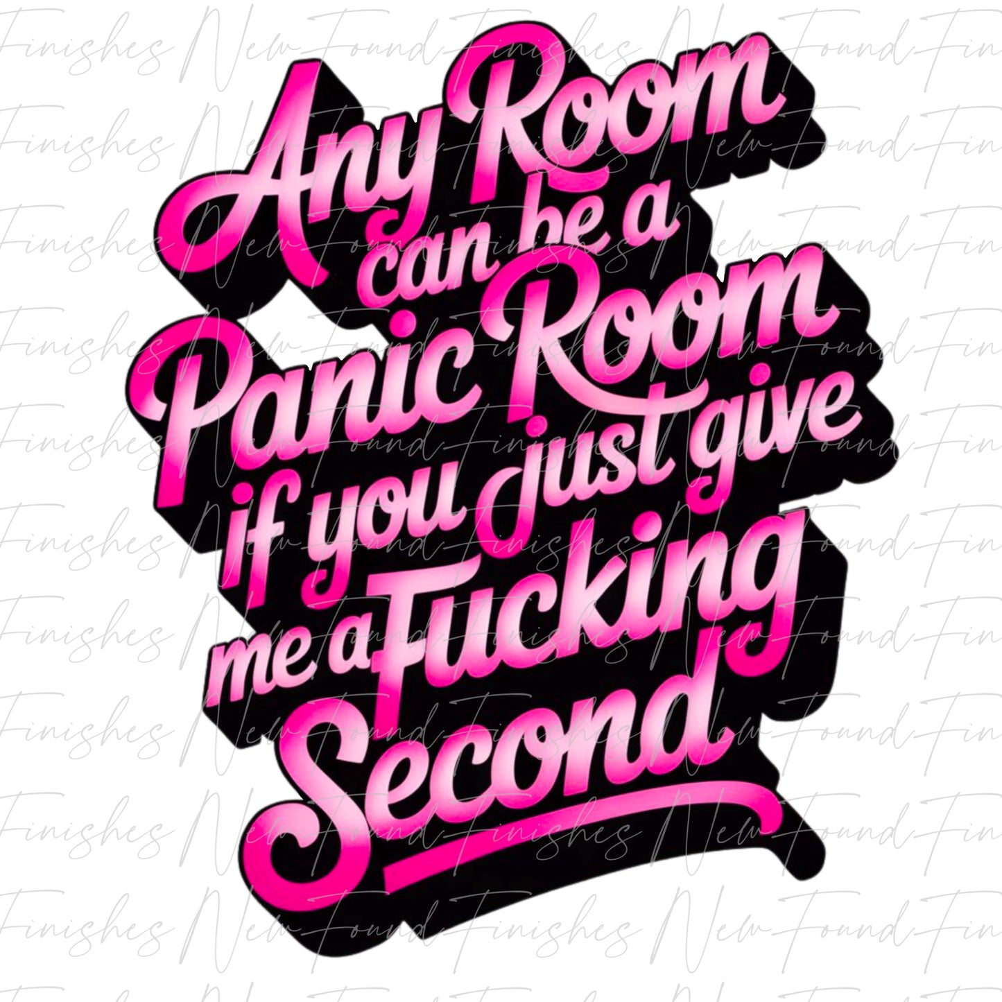 Any room can be a panic room- Transparent PNG