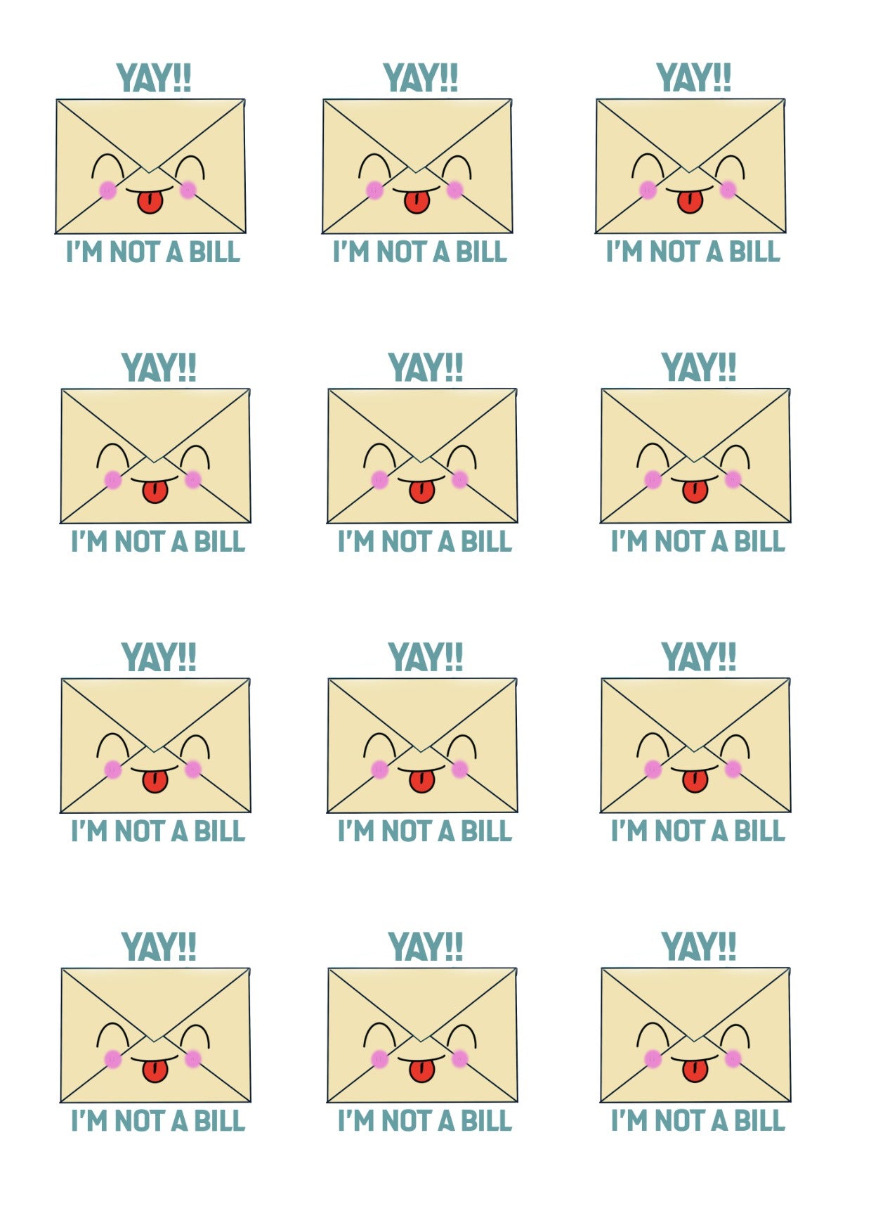 Yay, I’m not a bill