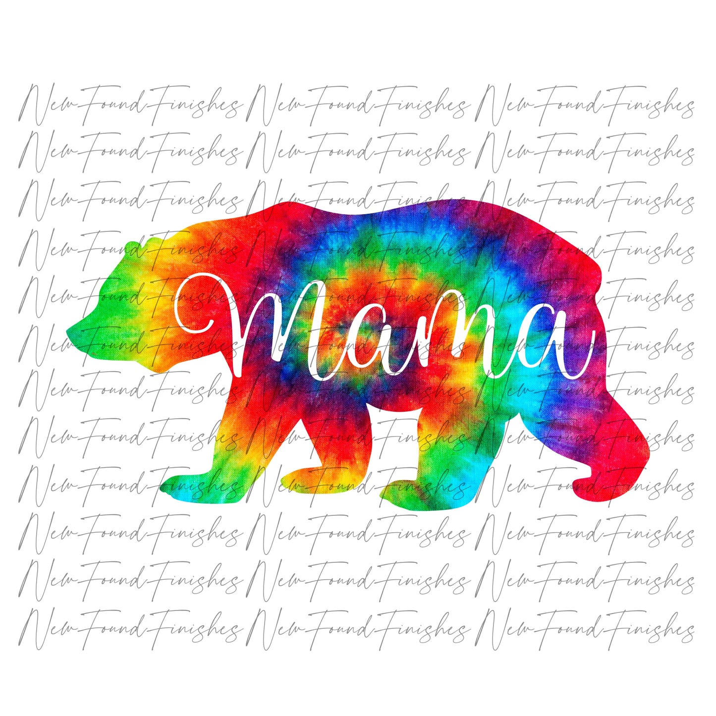 Mama bear tie dye