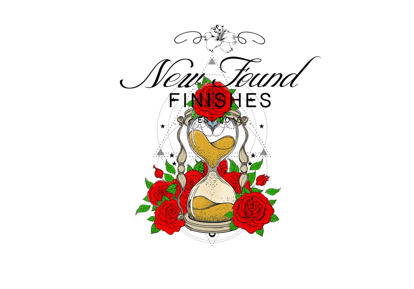 Roses and hourglass