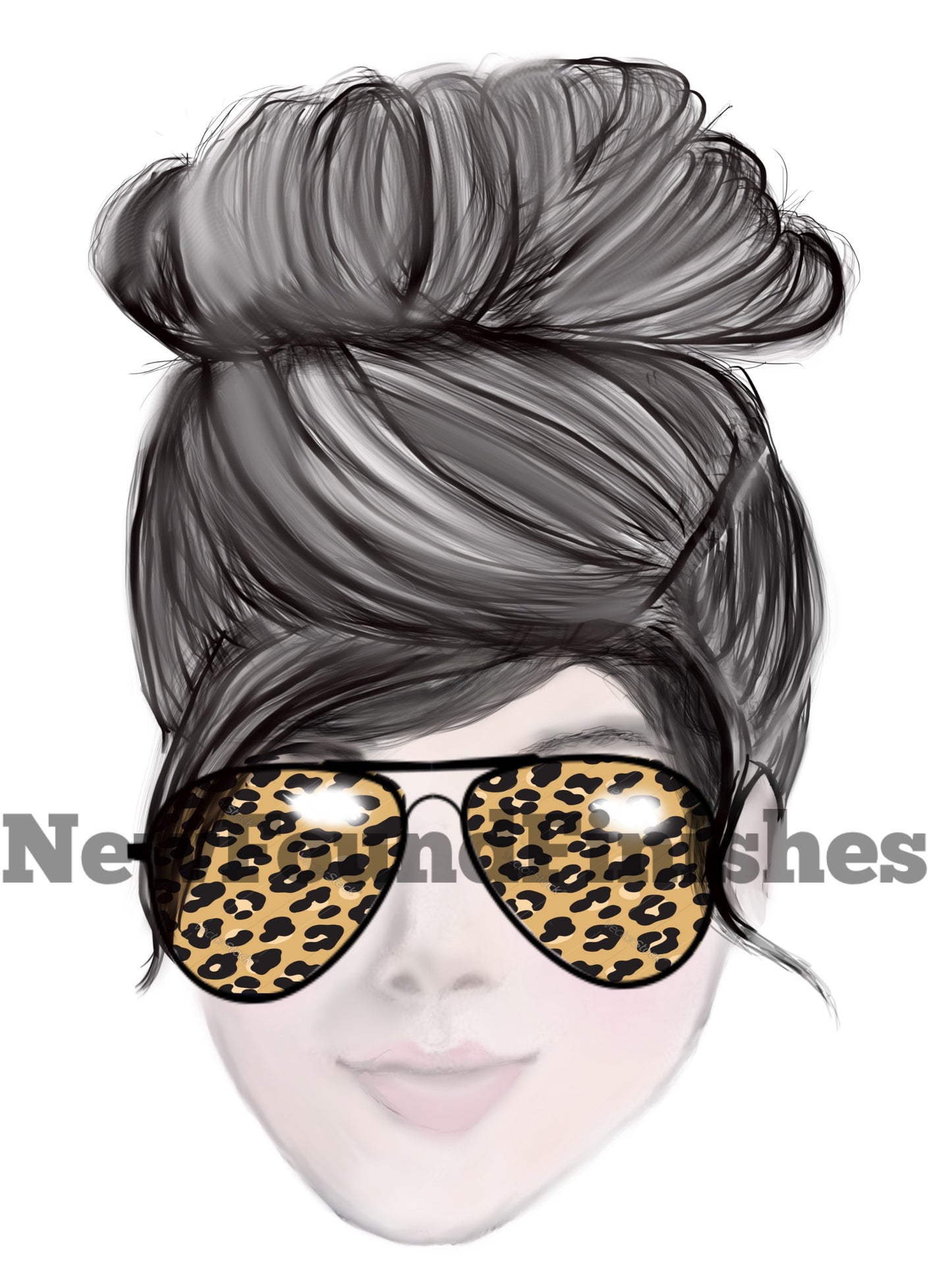 Sunglasses leopard reflection