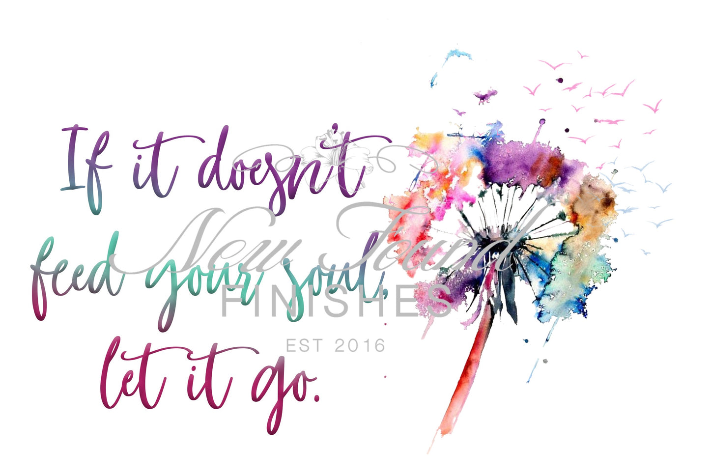 Let it go watercolor