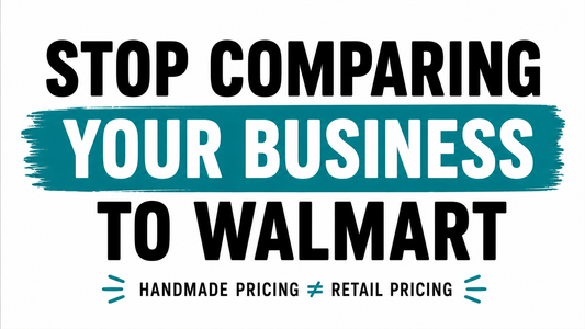 handmade pricing isn't the same as retail pricing.  Those formulas just don't work