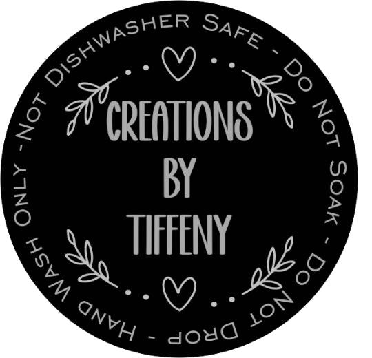 Two toned circle care tags Black/Silver SET of 20