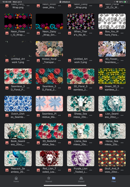 PNG Wrap files