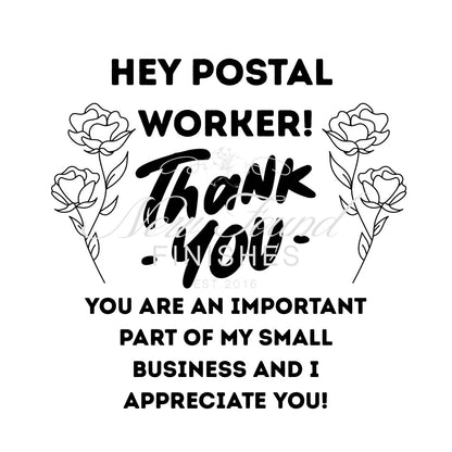 Thank You Postal Worker Stickers - Transparent PNG