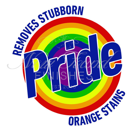 Pride, removes stubborn orange stains - PNG