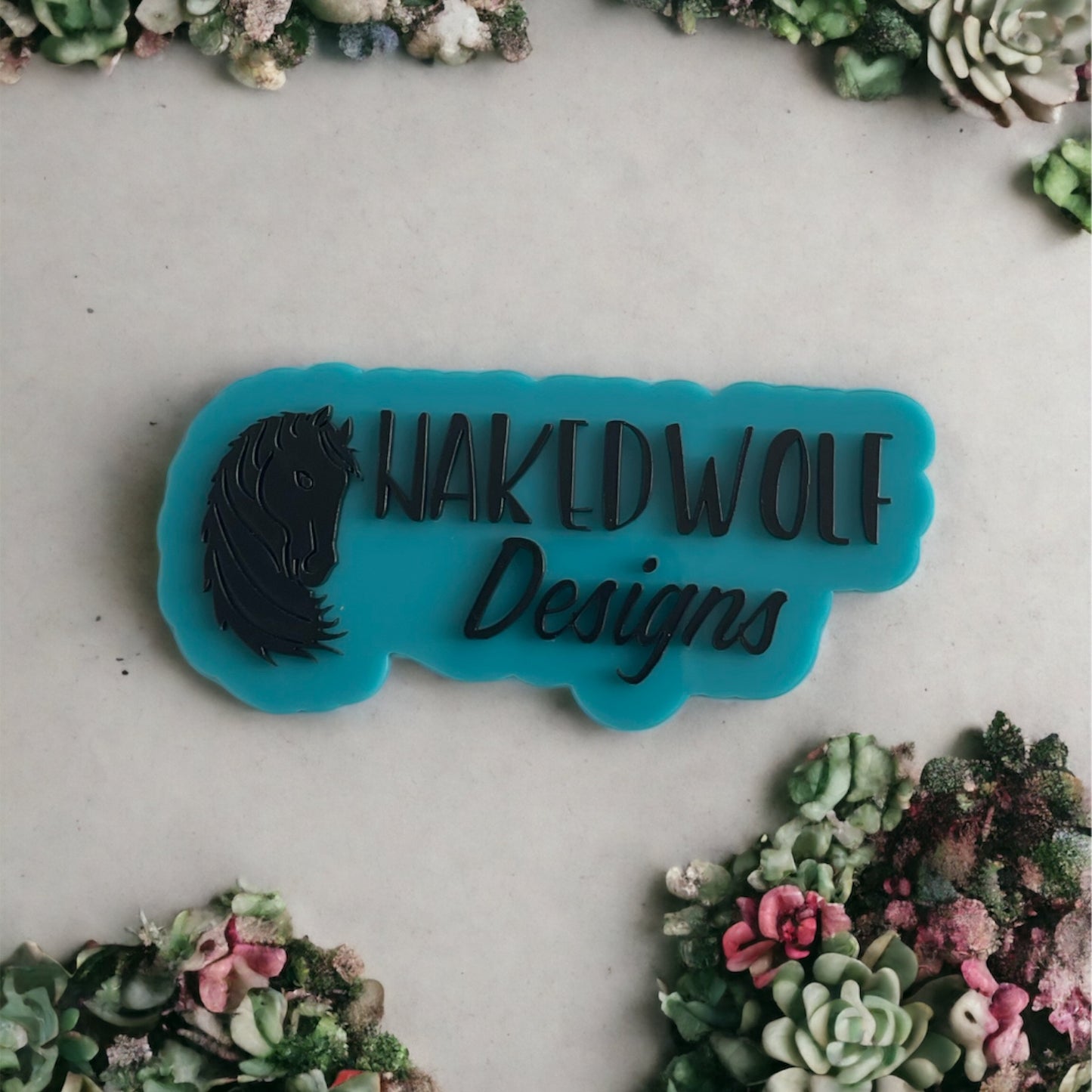 6” mini physical watermark double line
