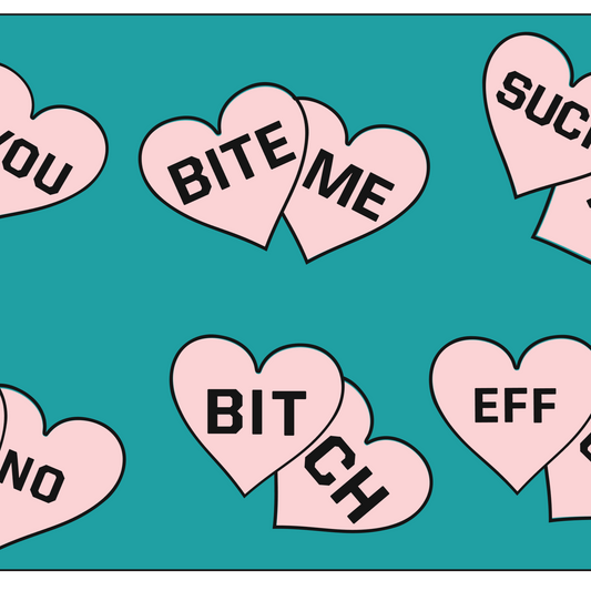 Anti valentines hearts Steel Magnolia Plump 16oz and 24oz SVG