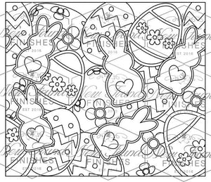 Easter Template 20 OZ Skinny SVG