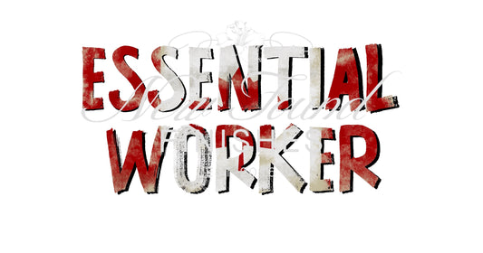 Essential worker Canada flag digital