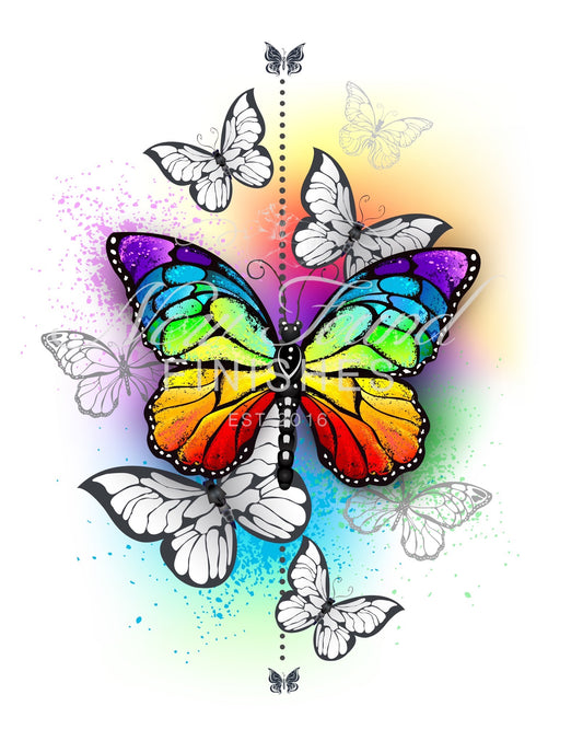 Rainbow butterflies