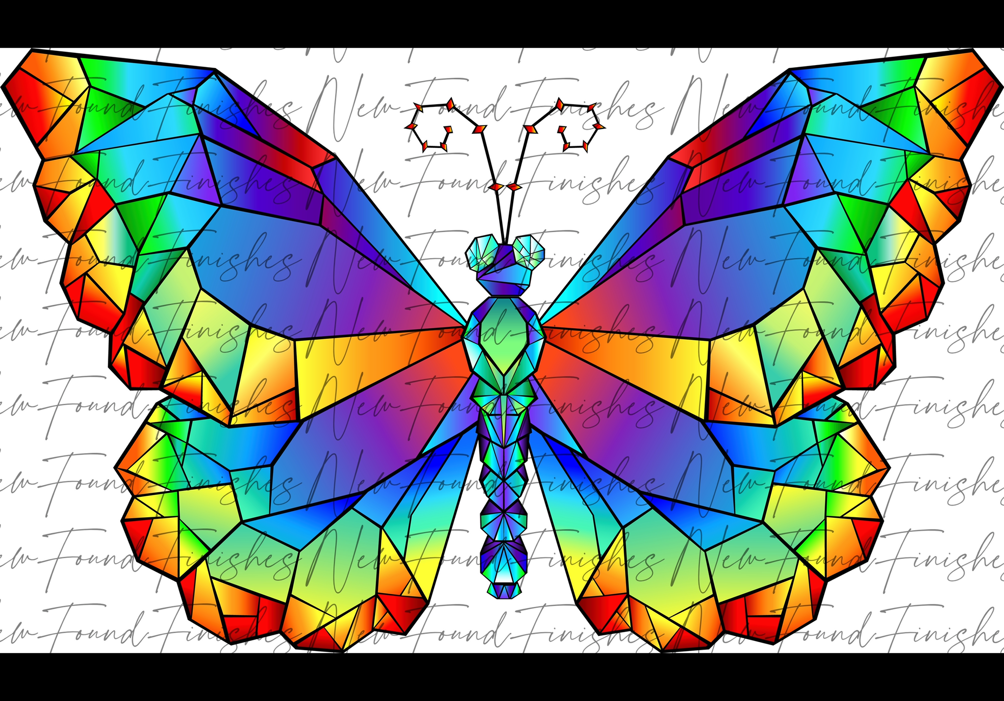 Geometric butterfly DARK