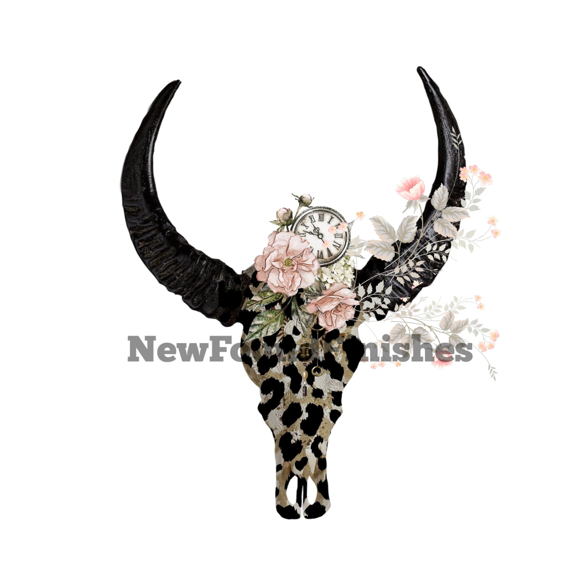 Floral skull