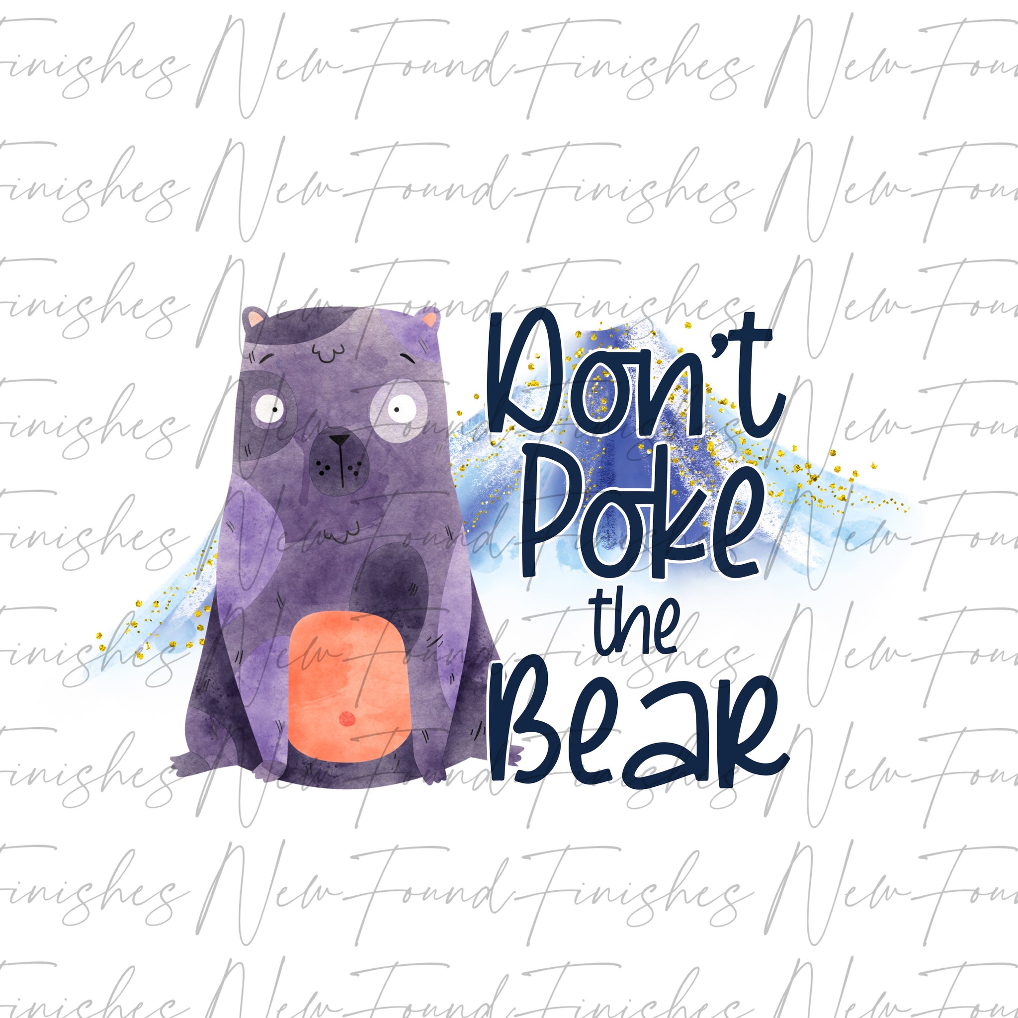 Don’t poke the bear purple bear