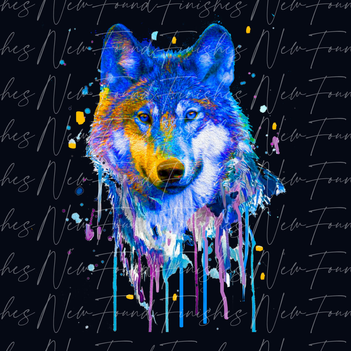 Colourful wolf DARK – NewFoundFinishes