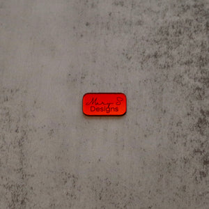Upsized 1” Thin rounded rectangle tags for tumbler bottoms