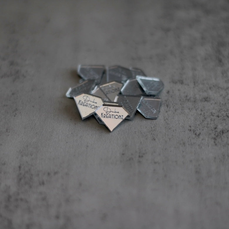 Small Thin Gem tags for tumblers