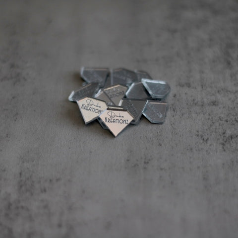 Small Thin Gem tags for tumblers