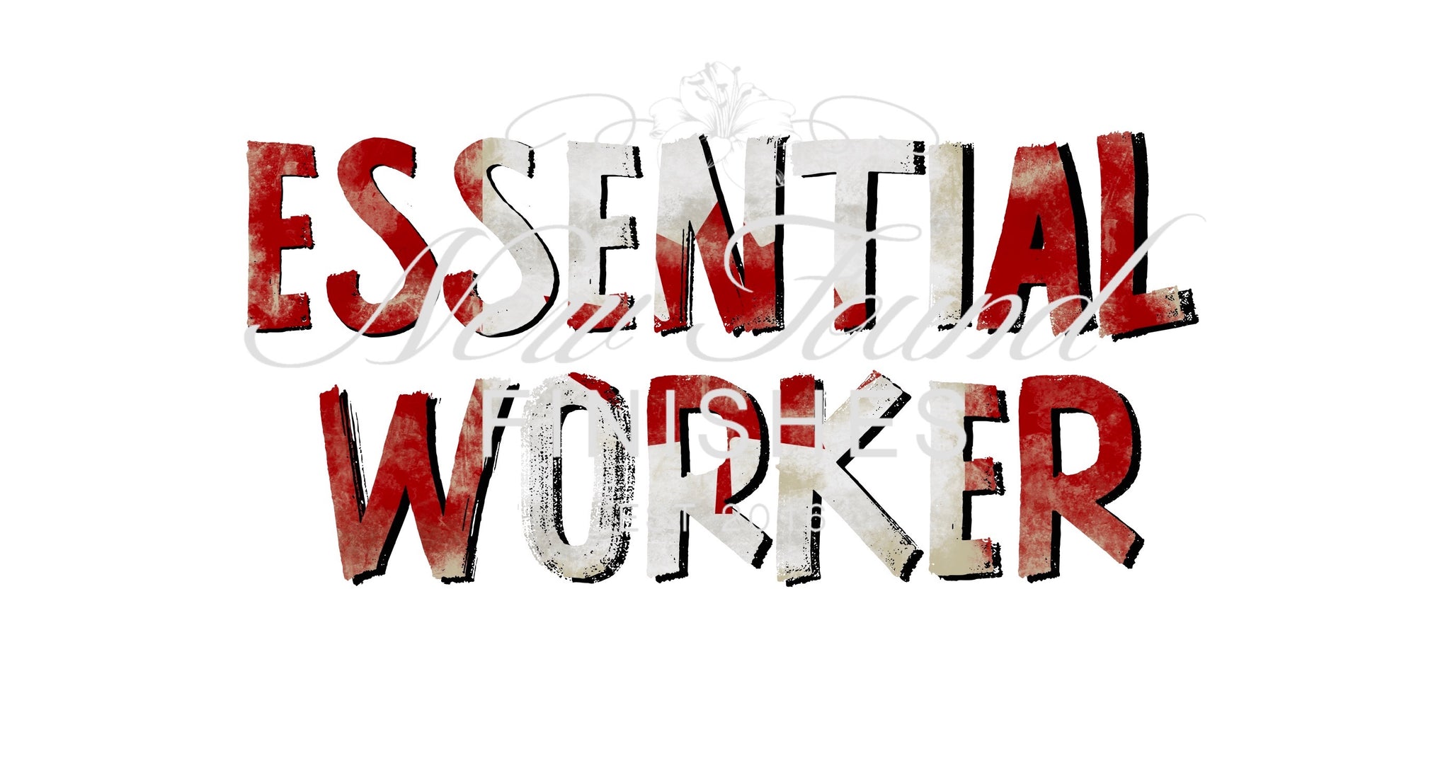 Essential worker Canada flag