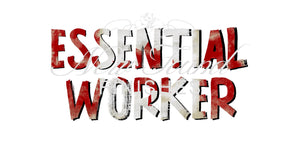 Essential worker Canada flag