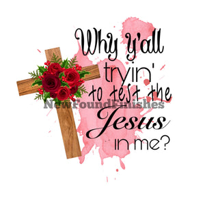 Test the Jesus in me