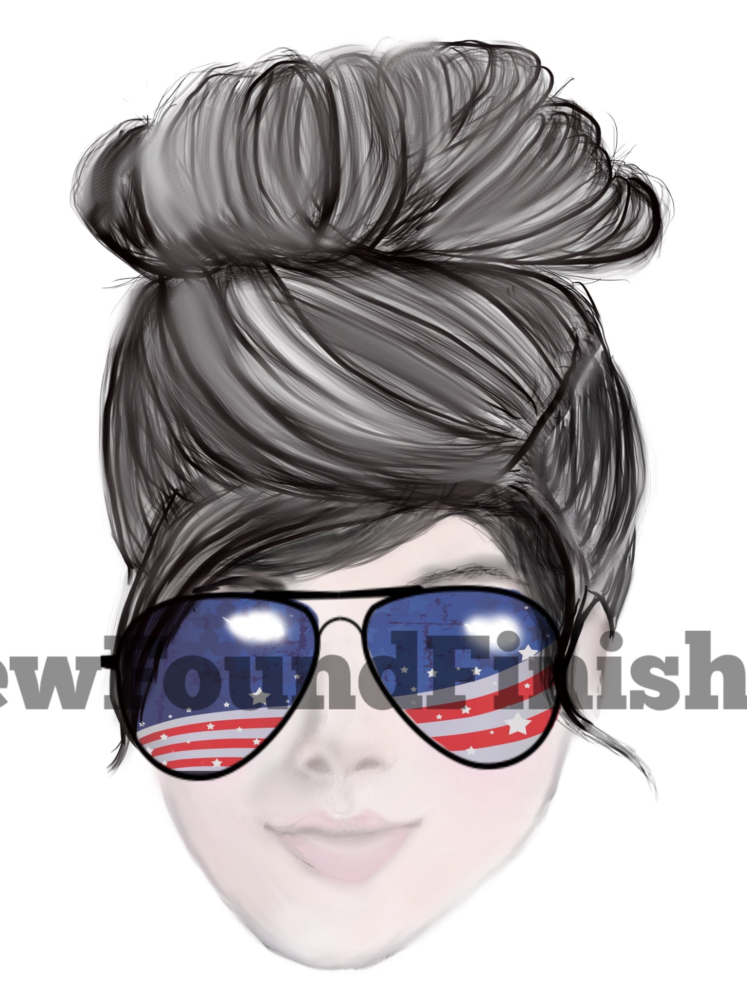 Sunglasses USA reflection