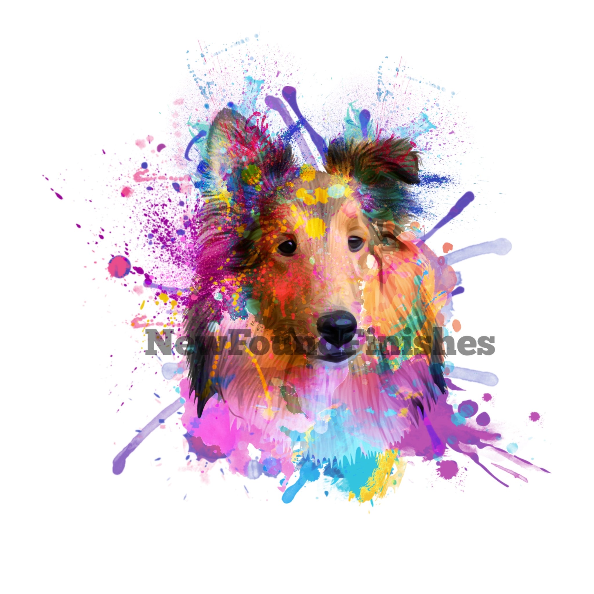 Watercolor Sheltie