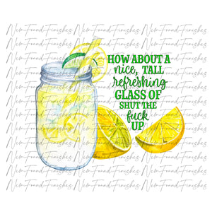 Nice tall refreshing glass of