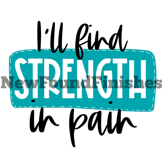 I’ll find strength