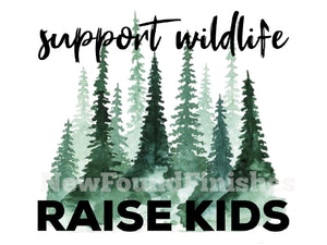 Support wildlife raise children