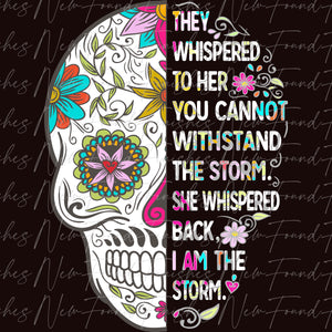 Skull withstand the storm DARK