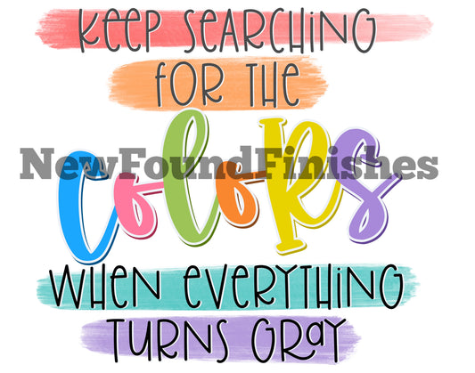 Keep searching for the colors