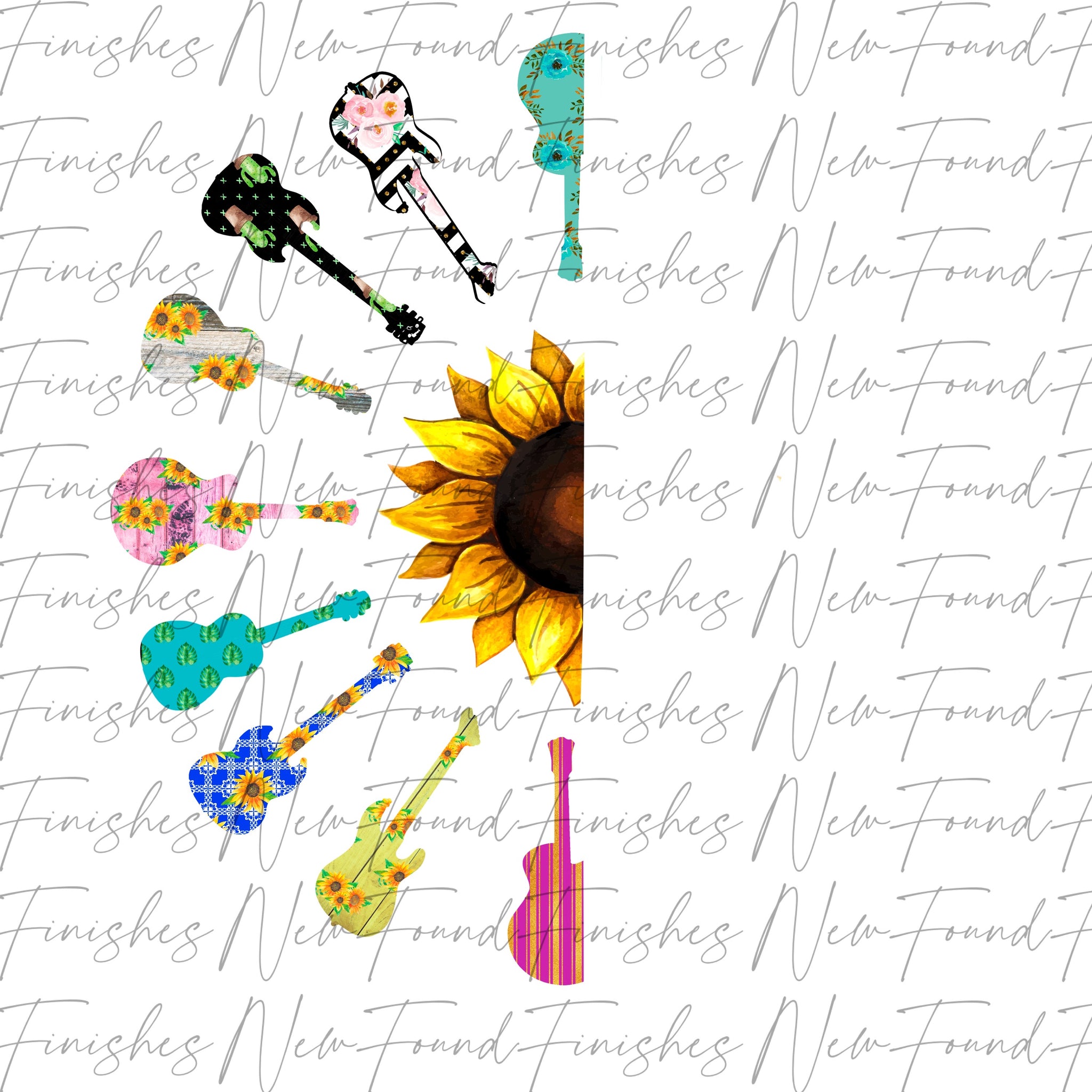 Sunflower guitar blank