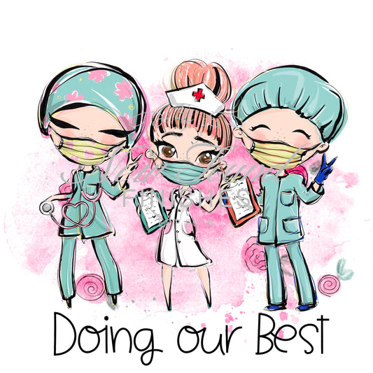 Doing our best medical staff