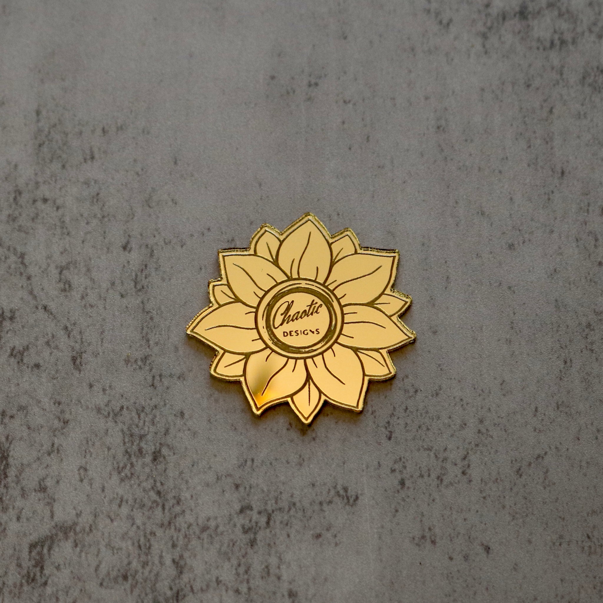 Upsized 2” Thin sunflower tags for tumbler bottoms