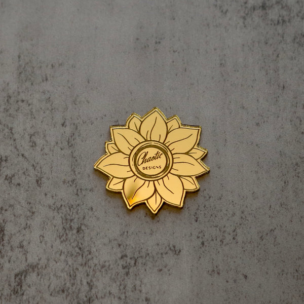Upsized 2” Thin sunflower tags for tumbler bottoms