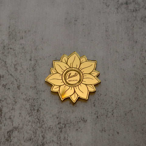 Upsized 2” Thin sunflower tags for tumbler bottoms