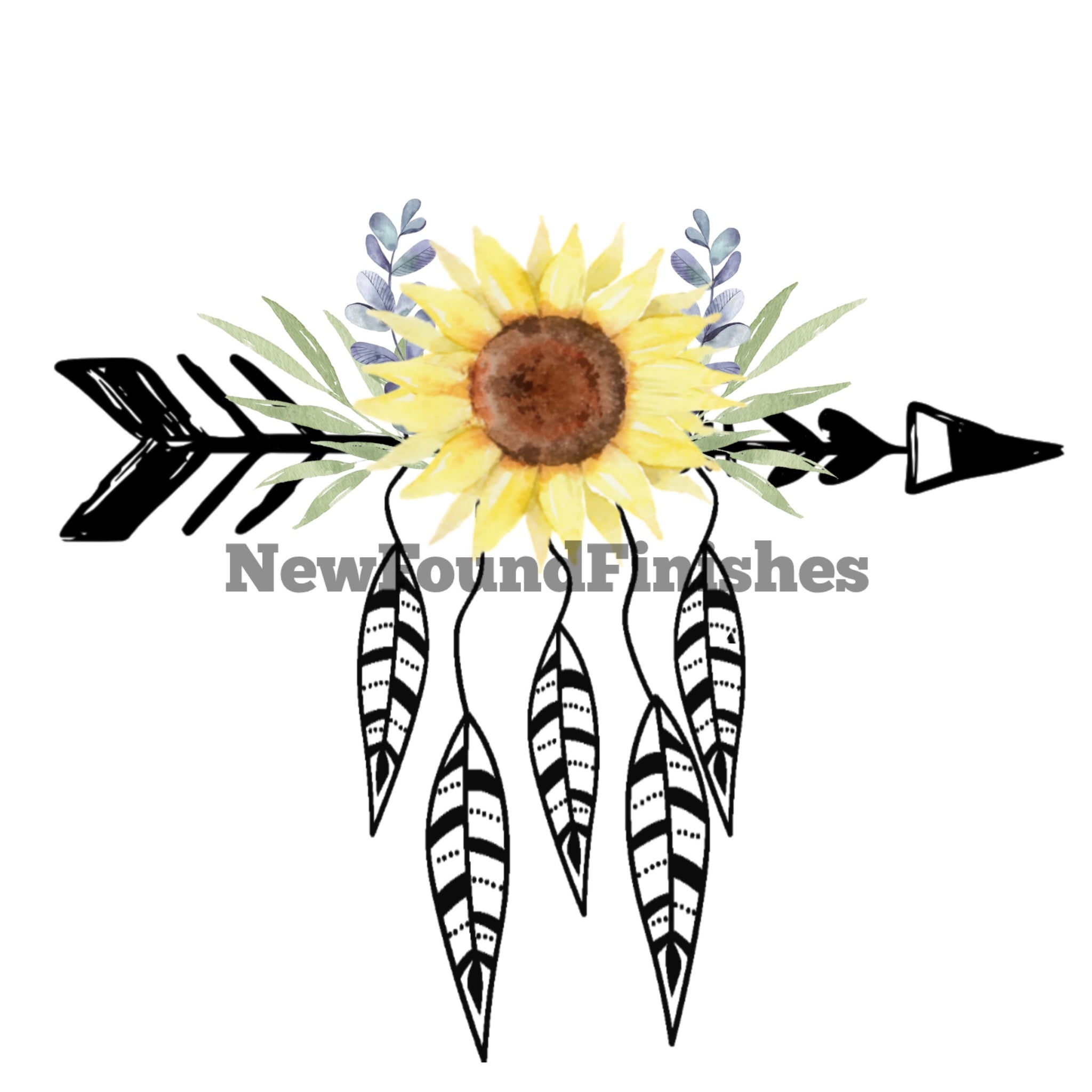 Floral arrow