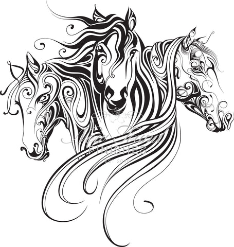 Horse heads