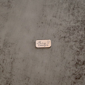 Upsized 1” Thin rounded rectangle tags for tumbler bottoms