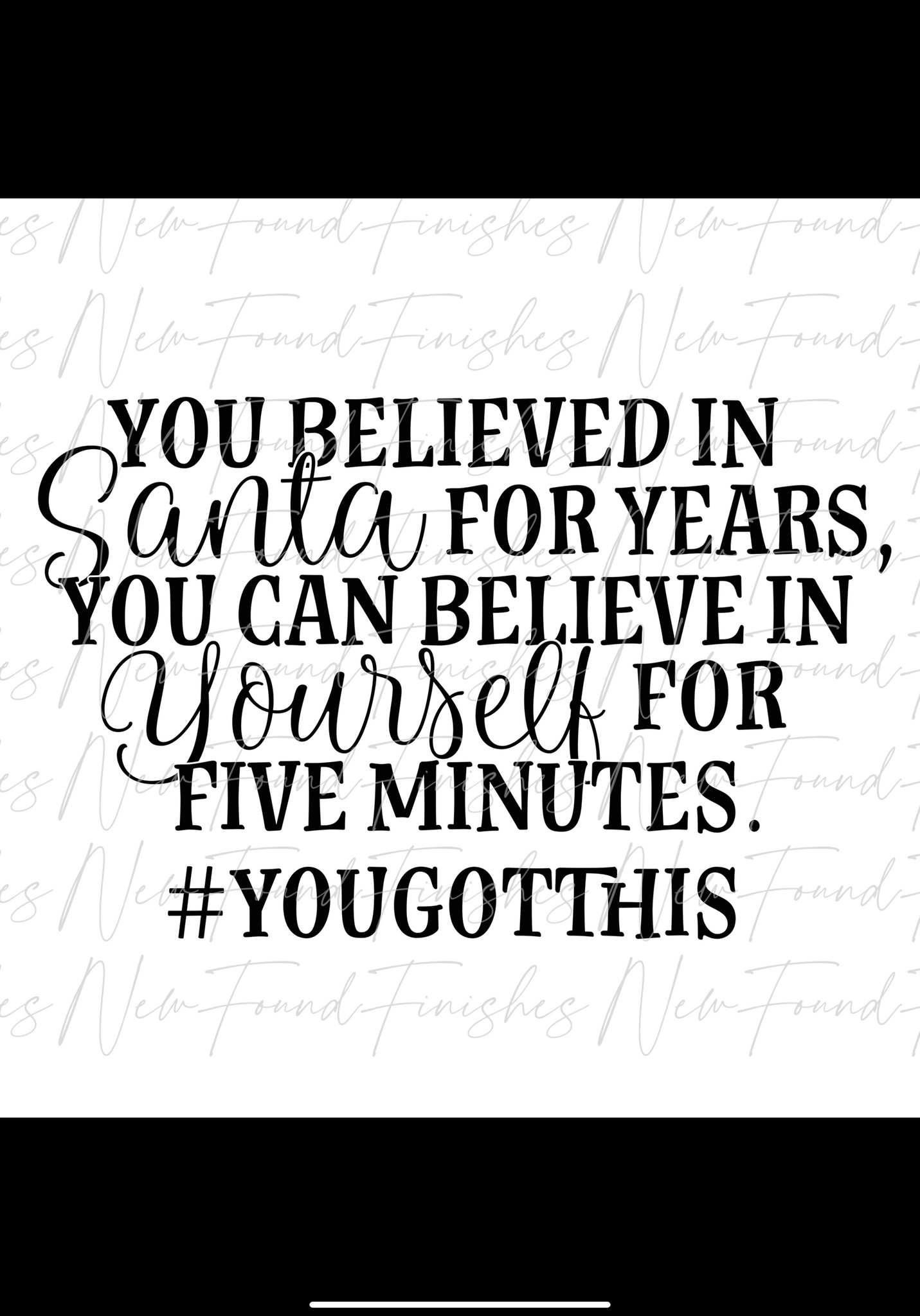 You got this