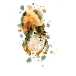 Squirrel watercolor