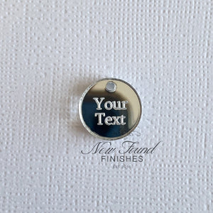 Circle with hole tag