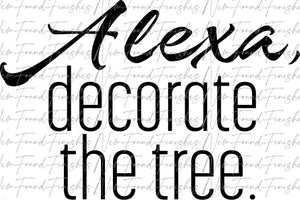 Alexa decorate the tree SVG