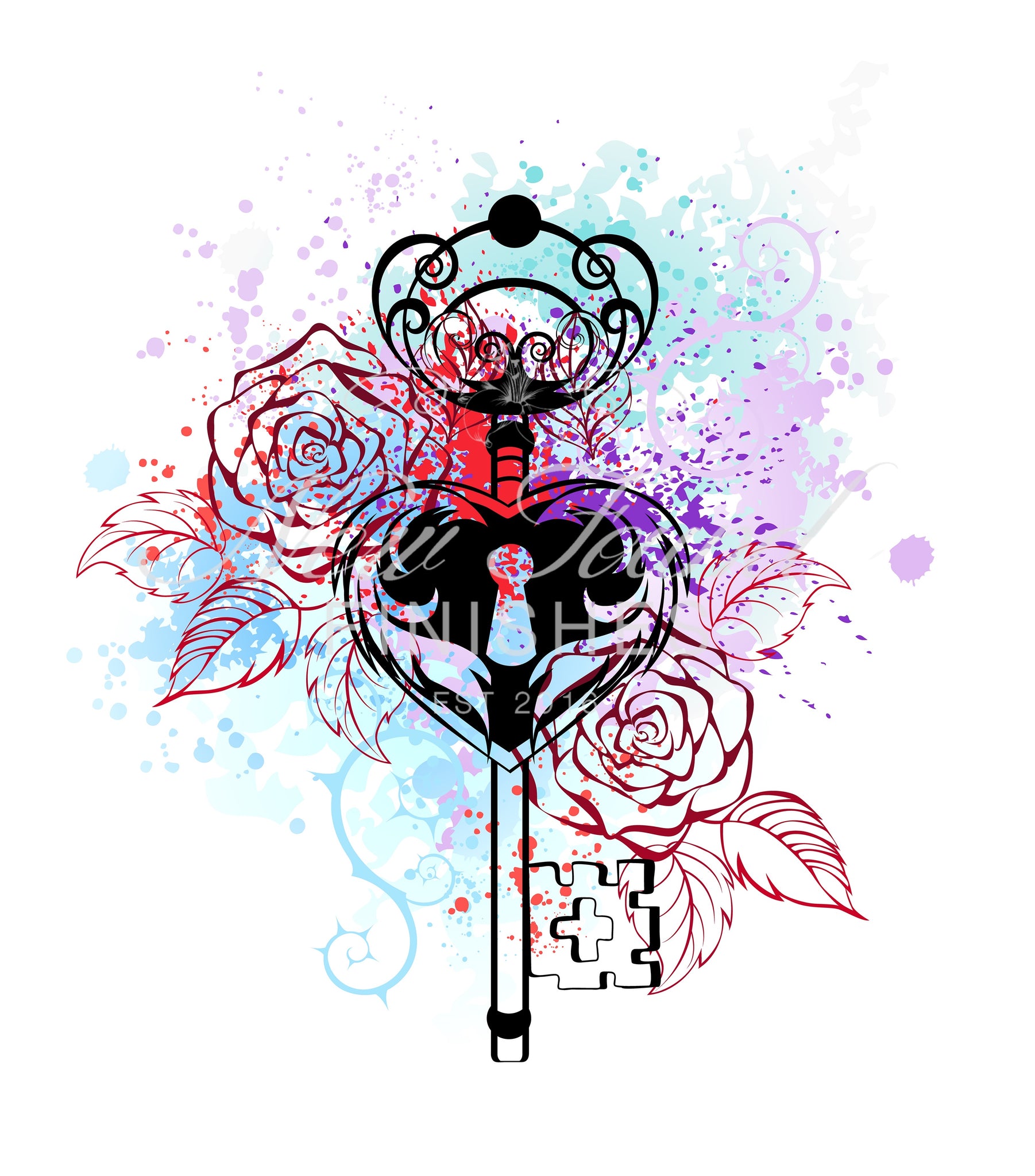 Watercolor lock