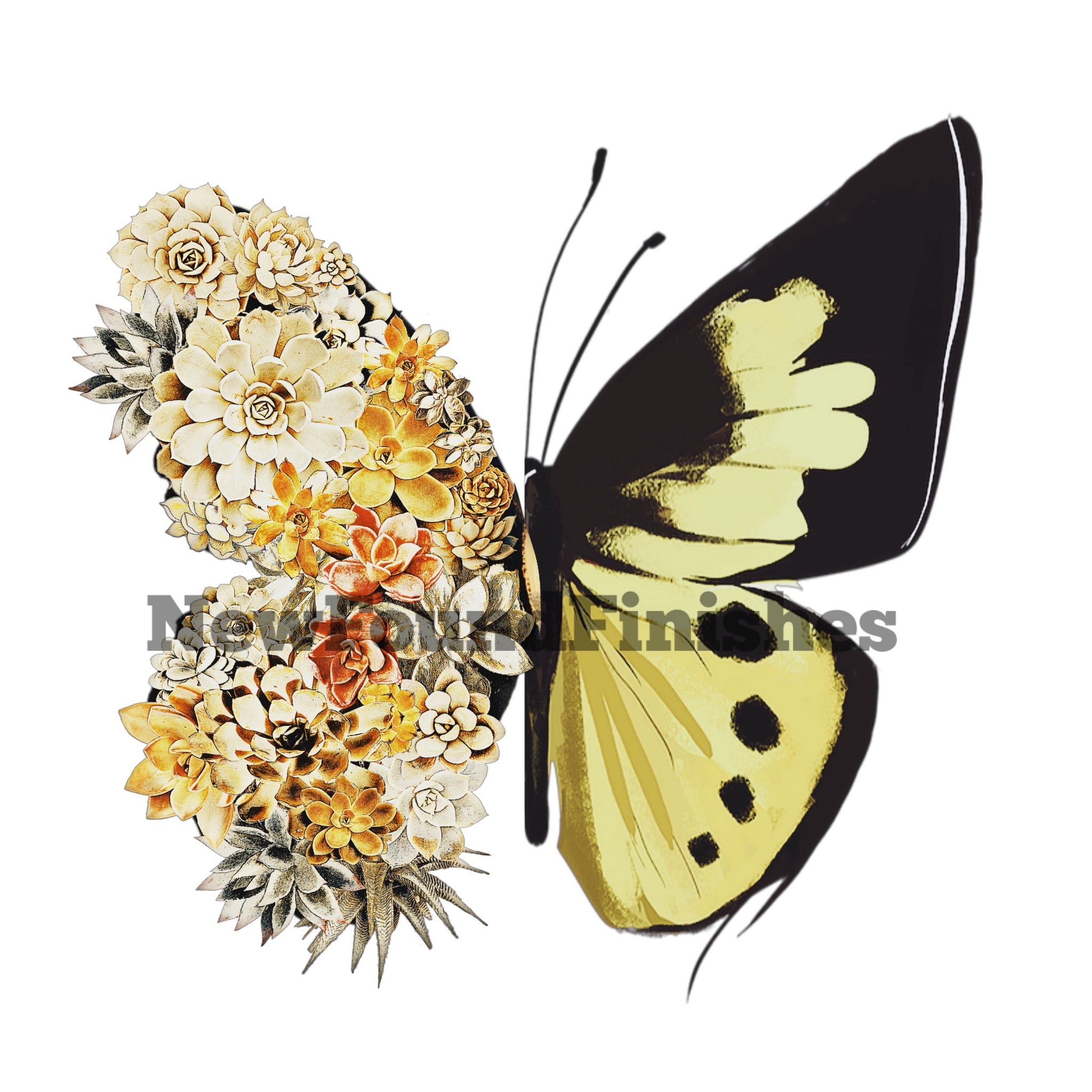Floral butterfly