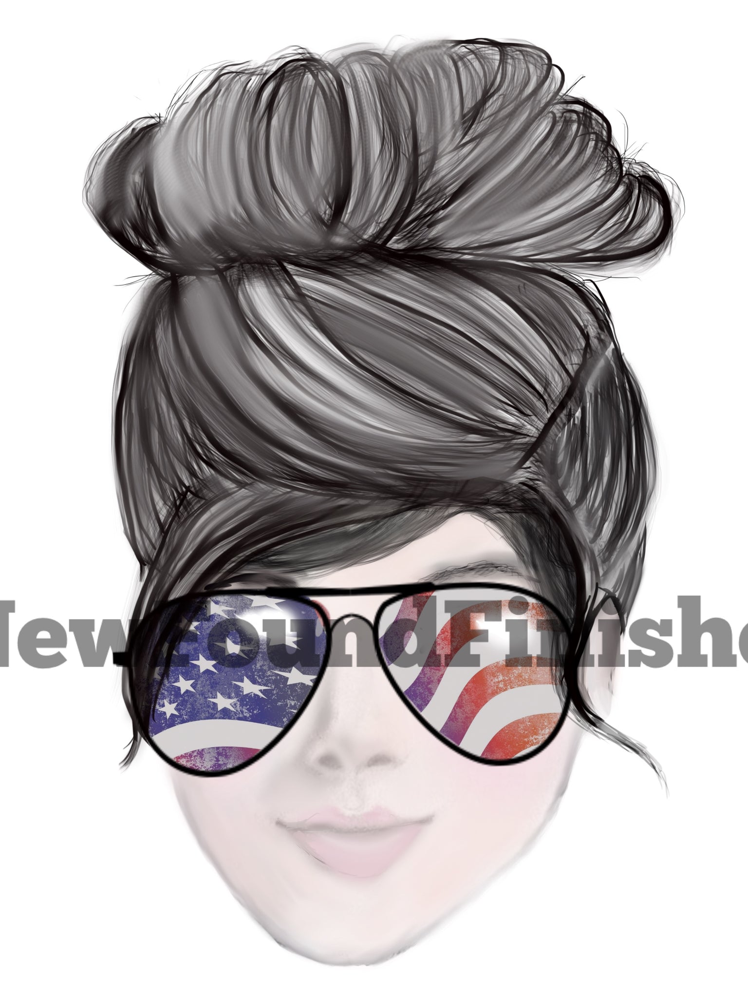 Sunglasses USA reflection 2