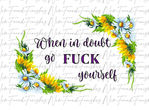 When in doubt